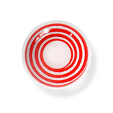 Cosplay Circle Line Curl Rot Weiß Farbige Kontaktlinsen